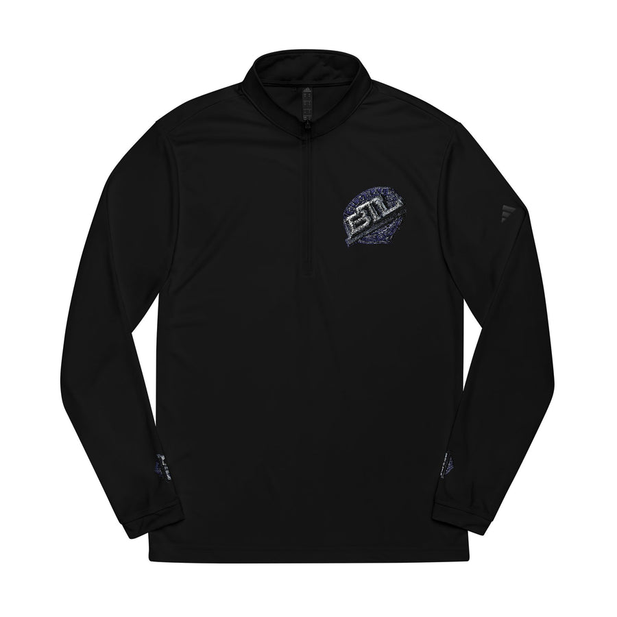 adidas Embroidered Quarter‑Zip Pullover — Lightweight Performance Top