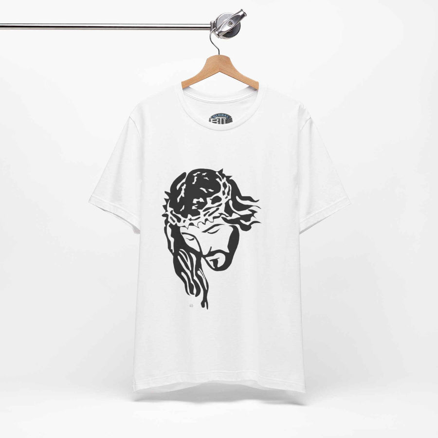 Jesus Crown of Thorns T-Shirt - Minimal Black Graphic Christian Tee