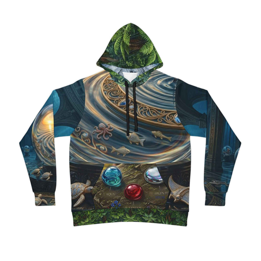 Athletic Hoodie — Sunrise Reflective Pond Front