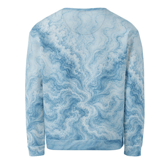 Aero-Marble Fluid All-Over Print Crewneck