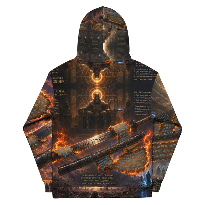 THE 15TH ORDEAL™ Unisex Heavy Blend Hoodie – Divine Judgment Fantasy Graphic Hoodie