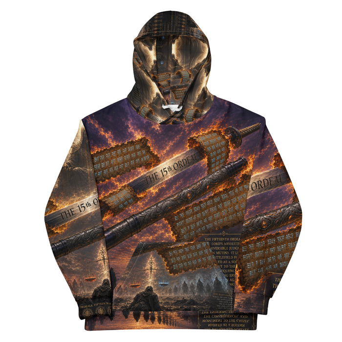 THE 15TH ORDEAL™ Unisex Heavy Blend Hoodie – Divine Judgment Fantasy Graphic Hoodie