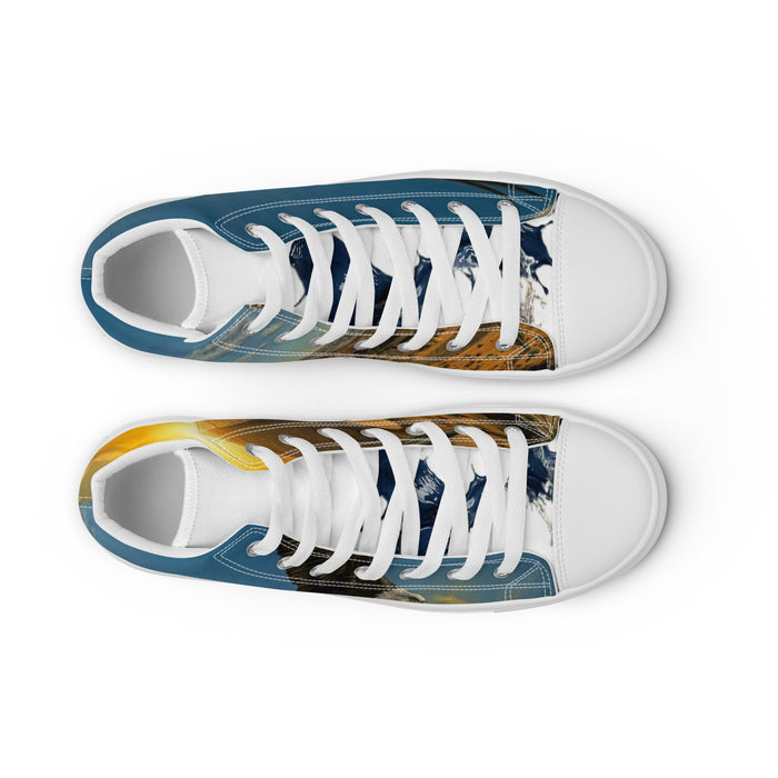 Men’s high top canvas shoes