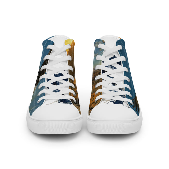 Men’s high top canvas shoes