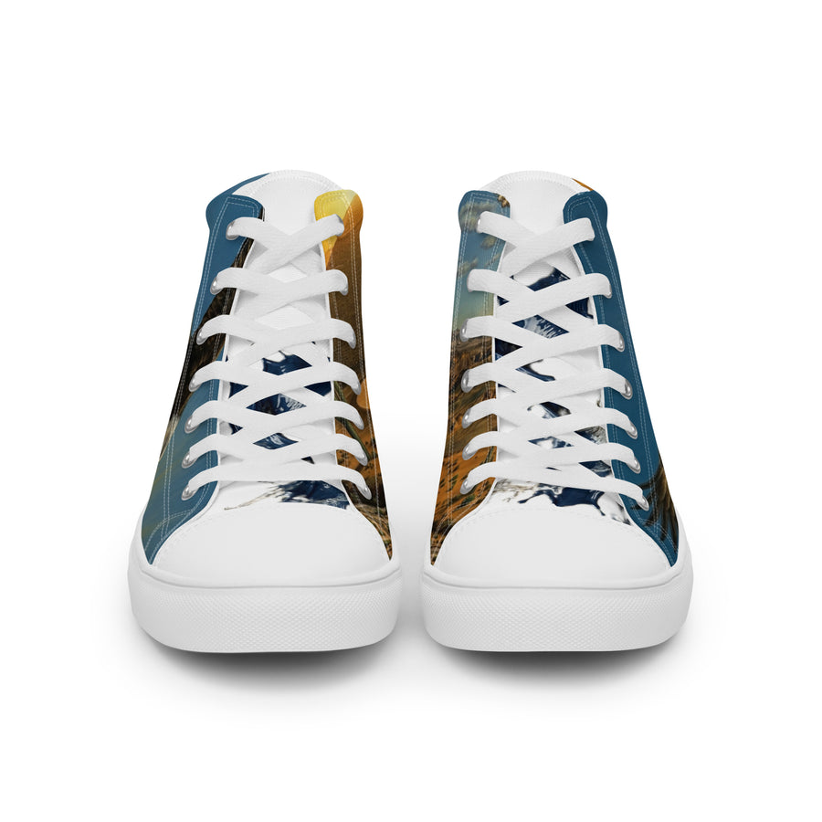 Men’s high top canvas shoes