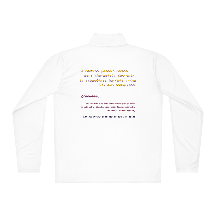 Lightweight quarter-zip pullover